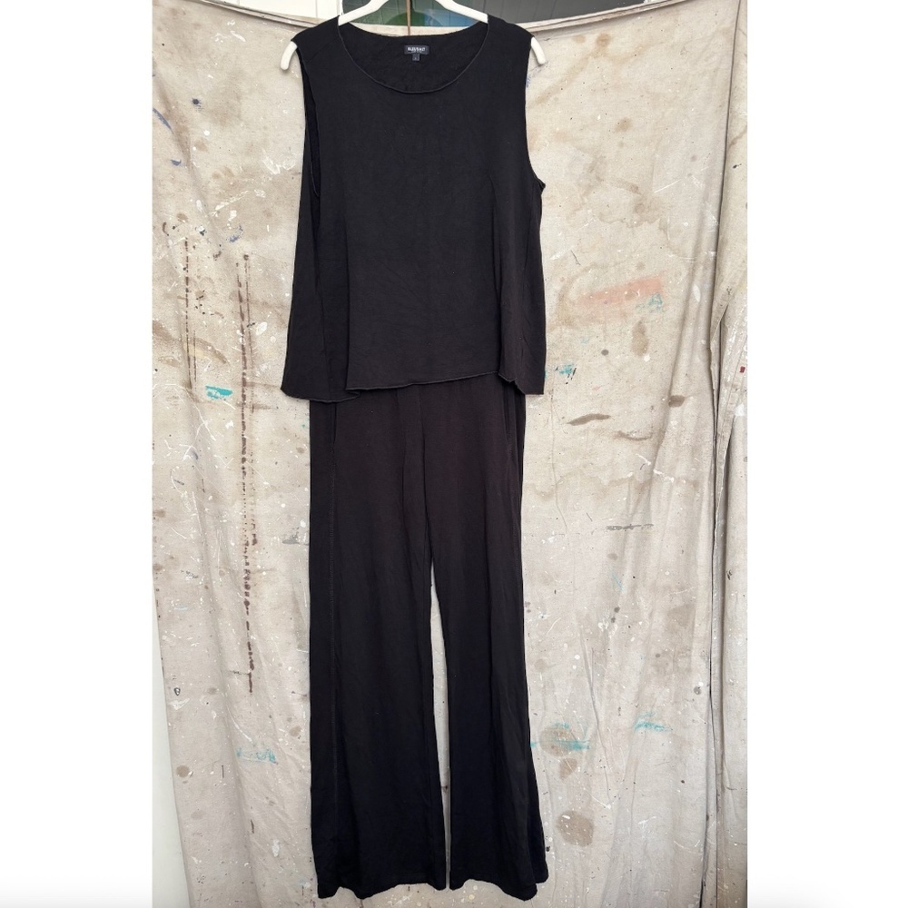 Bleusalt the Cindy Pant and Tank Top Set in Black